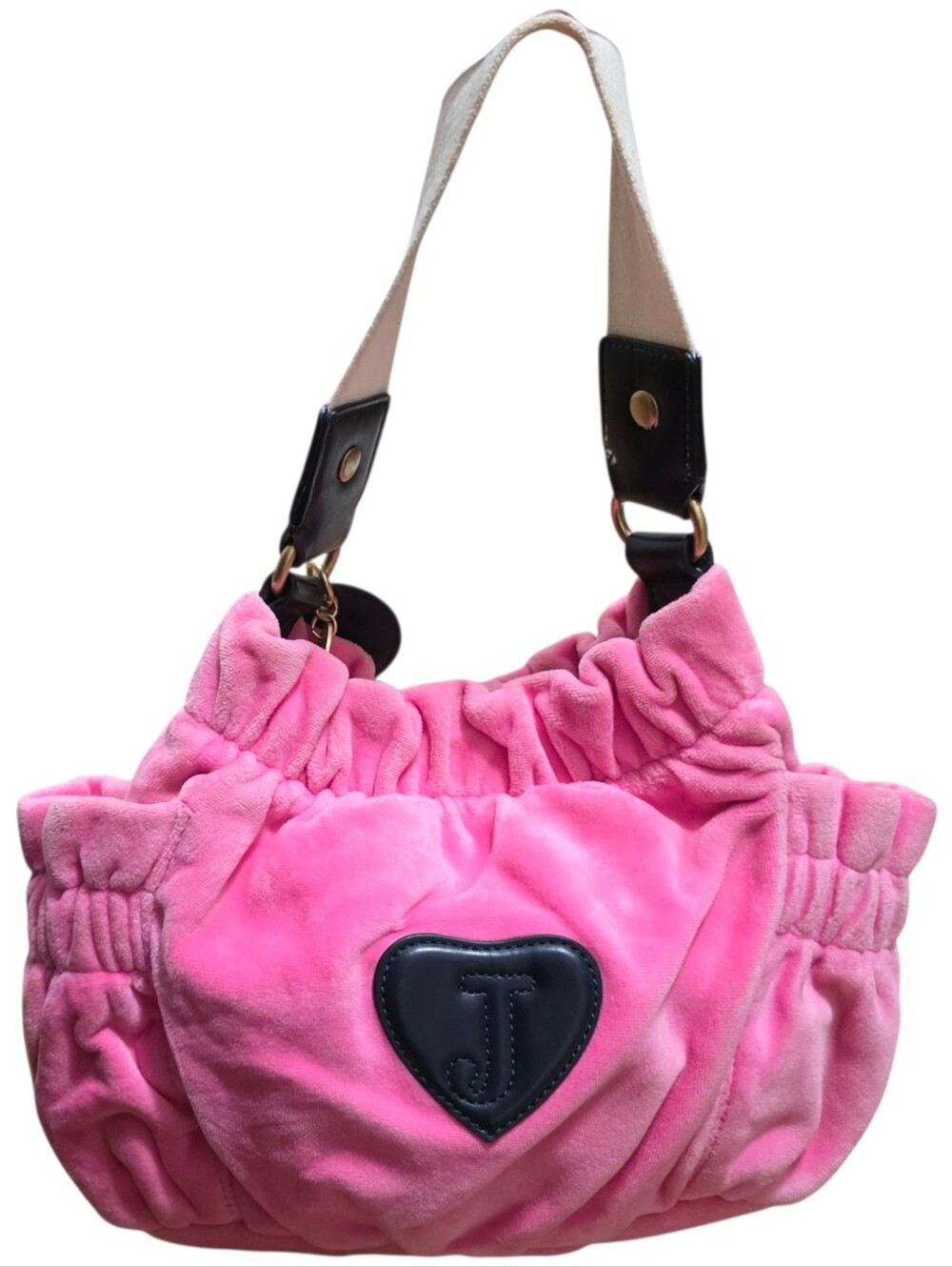 Juicy Couture vintage hot pink cotton embroidered handbag - Picture 2 of 8